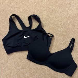 Bundle of 2 Size Small Black Nike Sports Bras